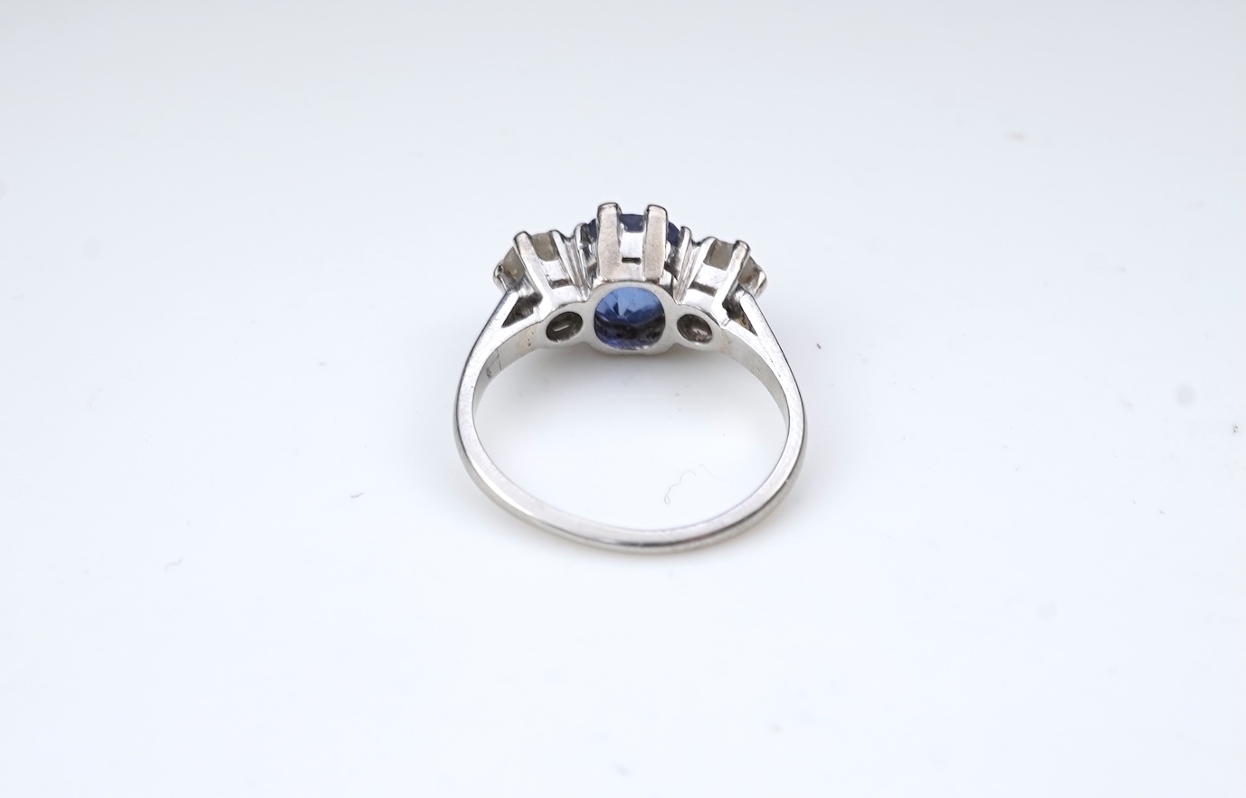 A sapphire and diamond ring